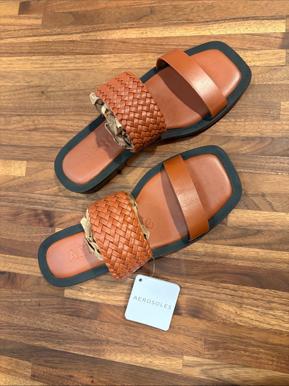 AEROSOLES St Luke’s sandals colorway gingerbread